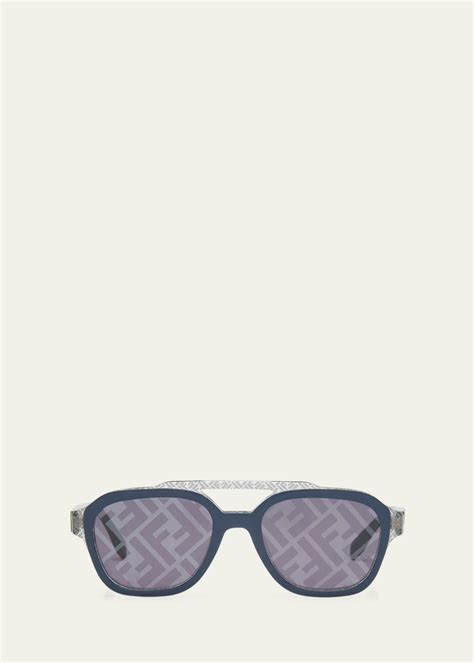 Fendi Men's Fendi Bilayer FF Acetate Square 